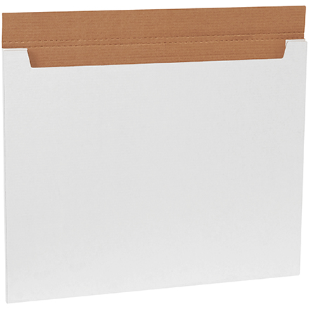 28 x 22 x 1/4" White Jumbo Fold-Over Mailers