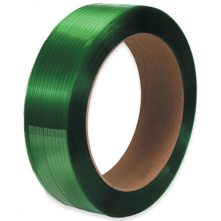 1/2" x 5800' - 16 x 6" Core Polyester Strapping - Smooth