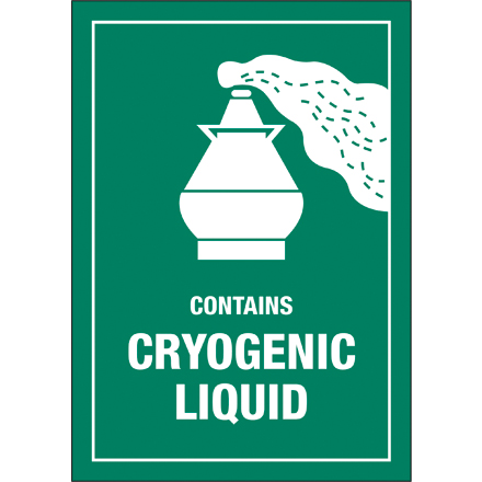 3 x 4 <span class='fraction'>1/4</span>" - "Contains Cryogenic Liquid" Labels