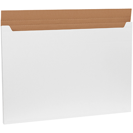 38 x 26 x 1" White Jumbo Fold-Over Mailer