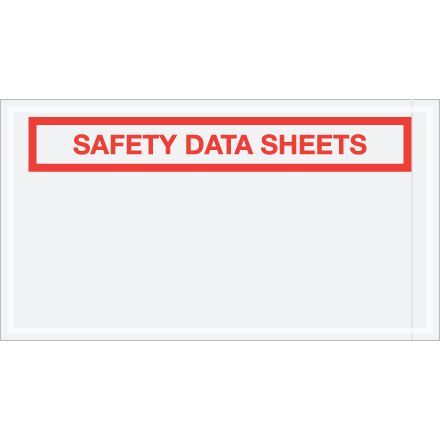 5 <span class='fraction'>1/2</span> x 10" "Safety Data Sheets" SDS Envelopes