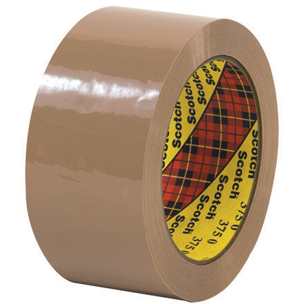 2" x 55 yds. Tan (6 Pack) Scotch<span class='rtm'>®</span> Box Sealing Tape 375