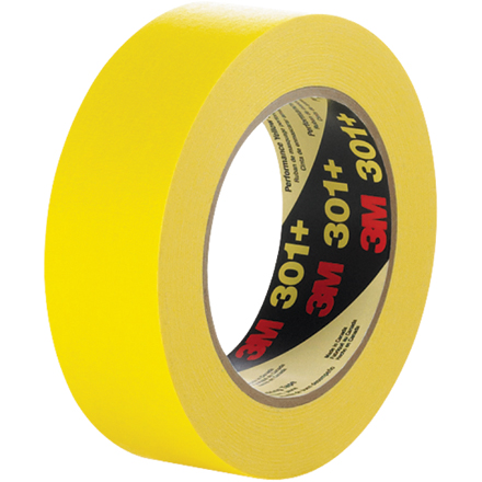 1 <span class='fraction'>1/2</span>" x 60 yds. (12 Pack) 3M Performance Yellow Masking Tape 301+